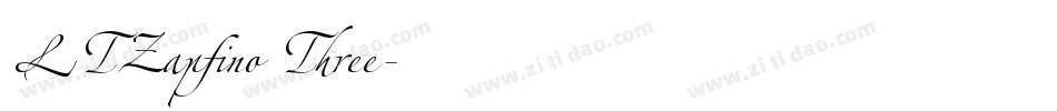 LTZapfino Three字体转换